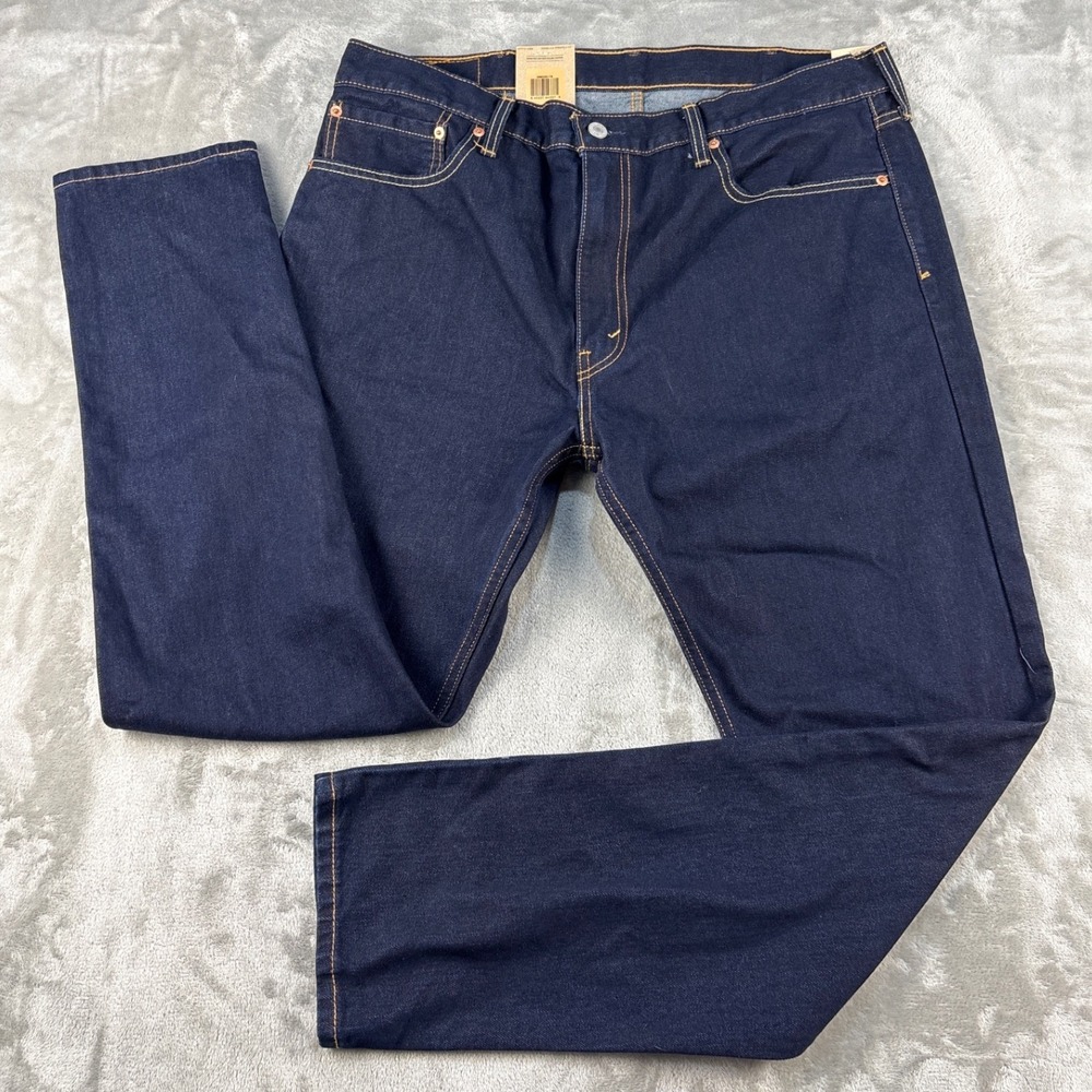 Levi's Jeans Mens 38x32 512 Slim Taper Dark Indigo Eco Ease Denim NEW